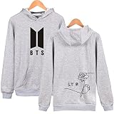 BTS - Sudadera - para niña Gris Gris Small