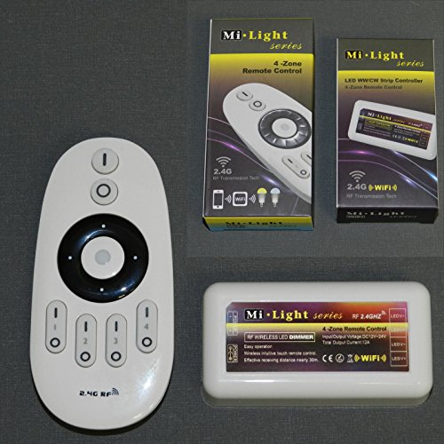 Preisvergleich Produktbild LED RF WIFI Dimmer G4-1W + 4 Zonen ControllerGR102 Mi Light