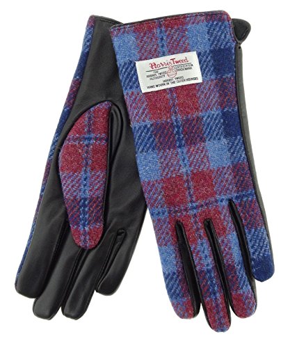 Harris Tweed - Guantes - para mujer rojo COL53 Large