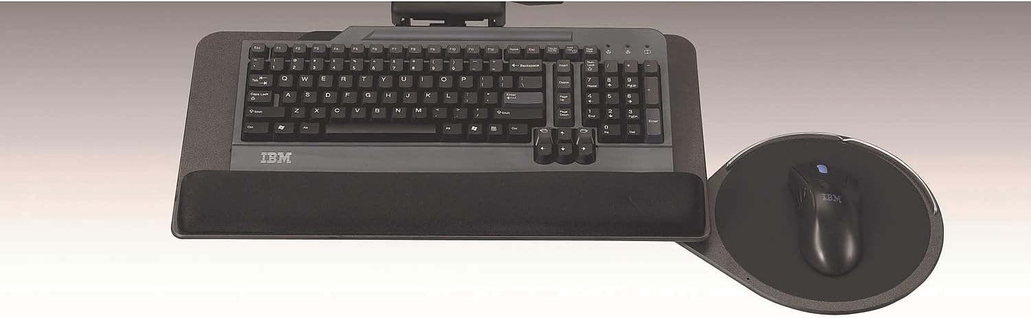 Thin Profile Platform Adjustable Keyboard Tray, Black (ECI-700-REF)