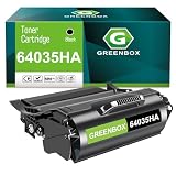 GREENBOX Remanufactured 64035HA High Yield Toner Cartridge Replacement for Lexmark 64035HA for T640 T640dn T640dtn T640N T640tn T642 T642dtn T642n T642tn T644 T644dtn T644n T644tn Printer (1 Black)