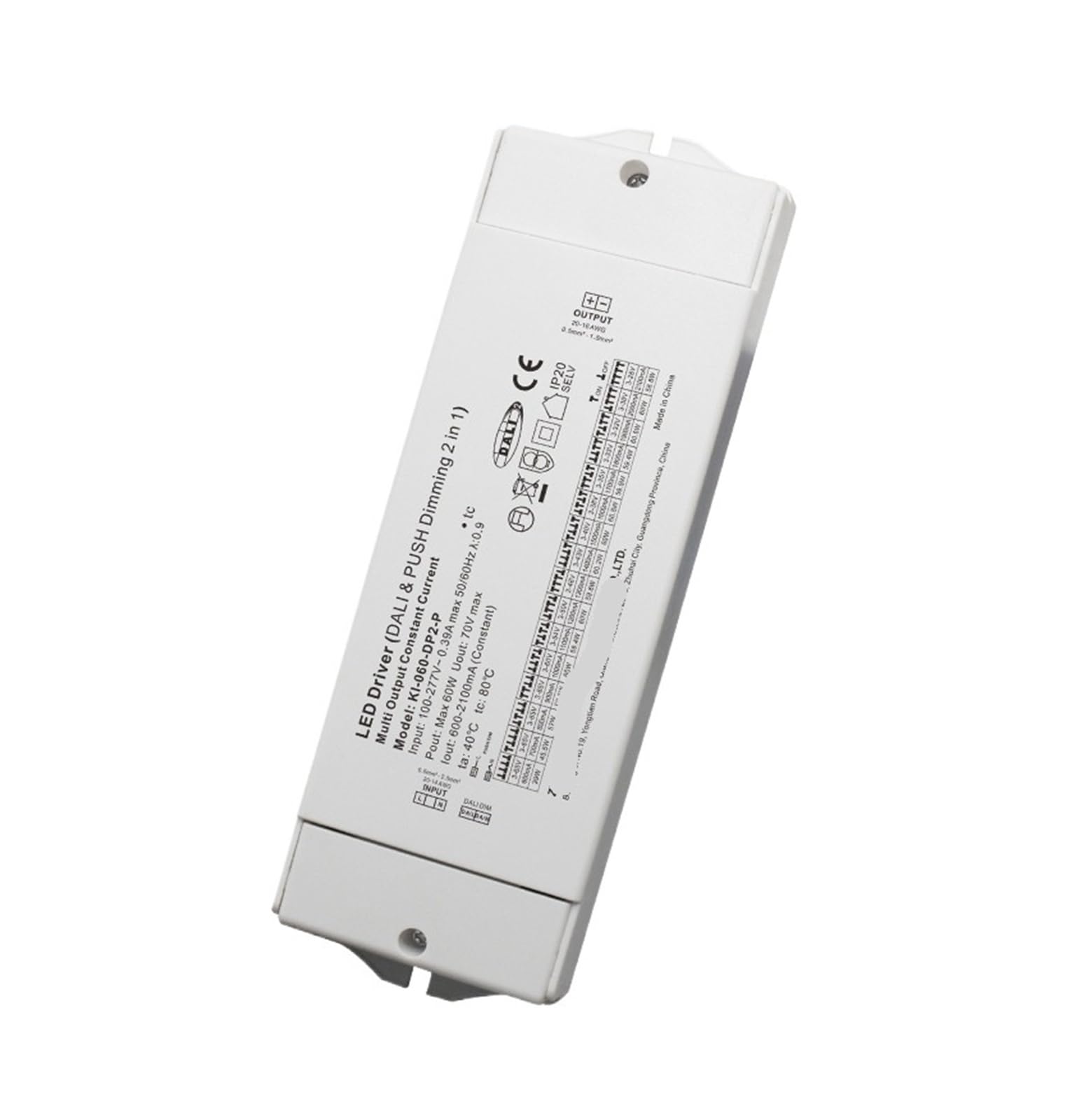 Driver LED de corriente constante 300mA~1400mA | Entrada: 220V; Características: Regulable