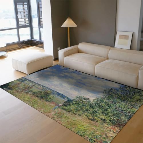 Tapis paysagers de style impressionniste antidérapant et facile à entretenir - 4
