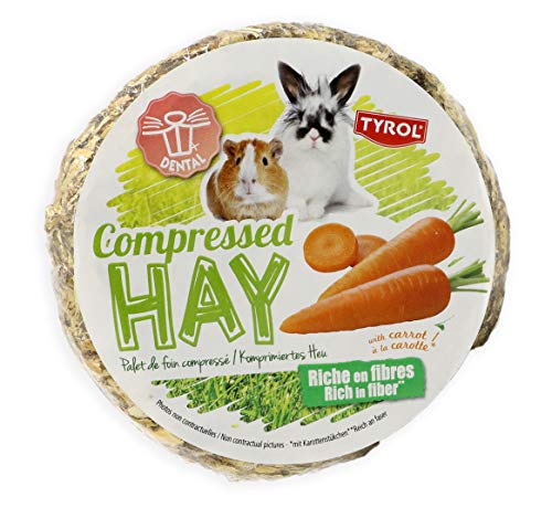 TYROL Palet de Foin Compressé à Carotte pour Rongeur/Lapin 240 g