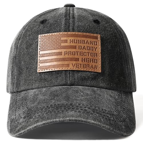 Jeasona Army Veteran Gifts for Men Husband Dad Veterans Day Gifts Hat Baseball Cap Adjustable