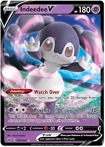 Indeedee V - 091/202 - Ultra Rare : Amazon.ca: Toys & Games