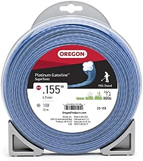 Oregon 20-108 Platinum Gatorline Supertwist Trimmer Line .155-Inch by 100-Foot,Grey/Black
