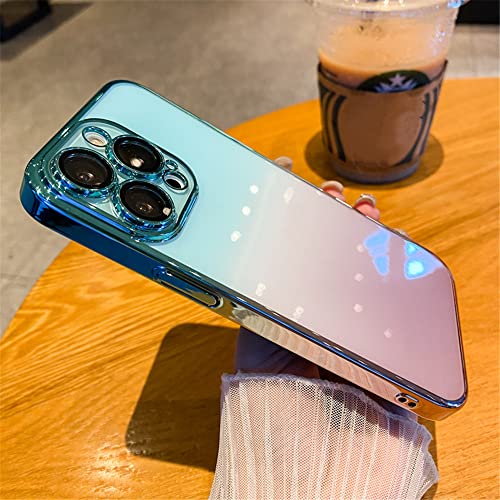Coque iPhone 14 Pro transparente bleu marine avec protection objectif