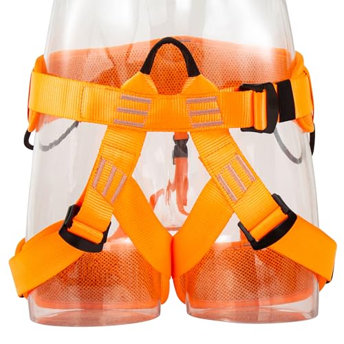 Image of Zeluga Half Body Climbing Harness with Thick Padding, Adjustable Safety Belt for Fall Protection