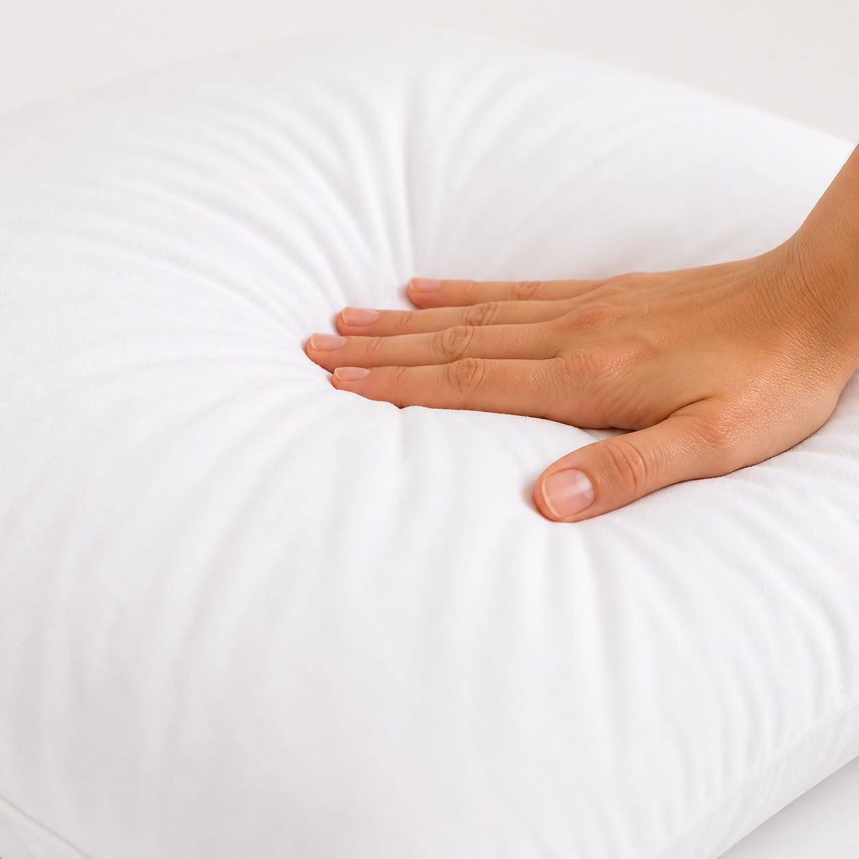 Moshy Almohada Infantil Peque, Altura Baja, Fibra Ergotex, Doble Funda 100% Algodón, Tacto Duvet, Muy Ligera (150 cm)