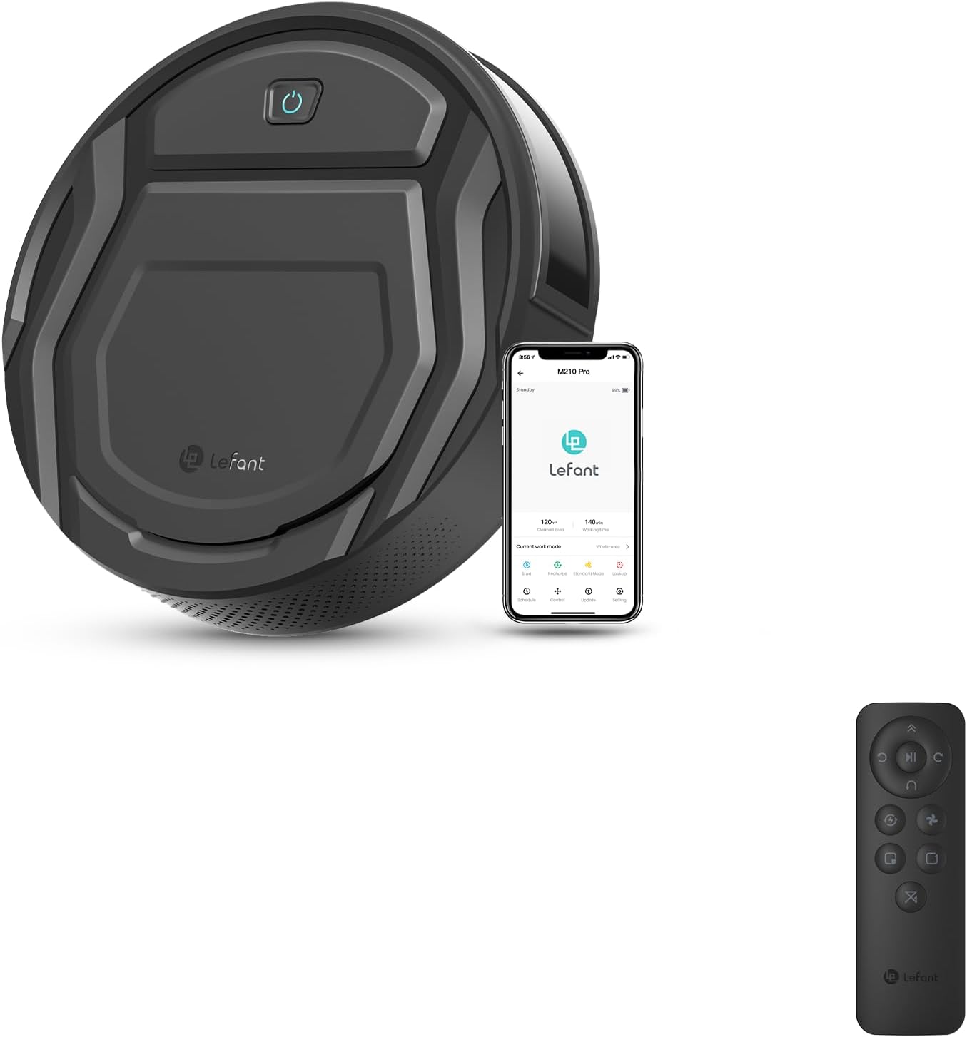 Lefant M210 Pro Robot Vacuum Cleaner and Remote