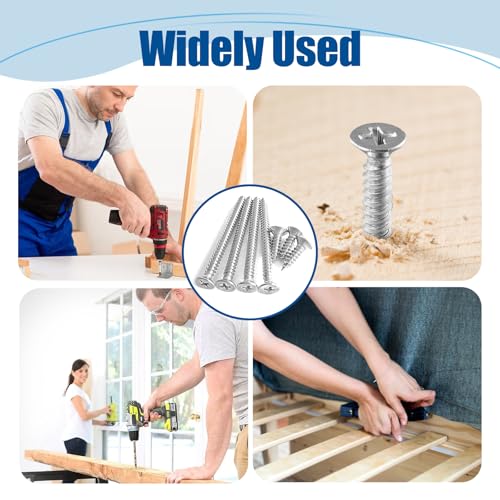 #8×1/2′′ Tornillo para madera 400 unidades acero inoxidable miniatura 7