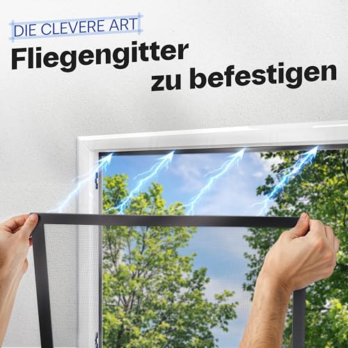 YOURGANIZE® Magnetband selbstklebend A und B | 4 Meter | Magnete für Fliegengitter & leichte Gegenstände | Magnete mit Gegenstück (4m + 4m)