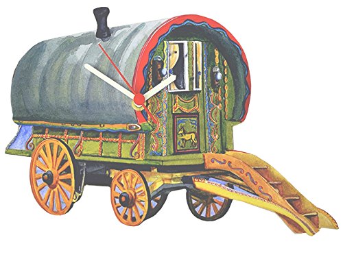Romany Gypsy Caravan Wall Clock - WT22