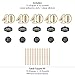 Big Dot of Happiness Adult 40th Birthday - Gold - Birthday Party Centerpiece Sticks - Table Toppers - Set of 15