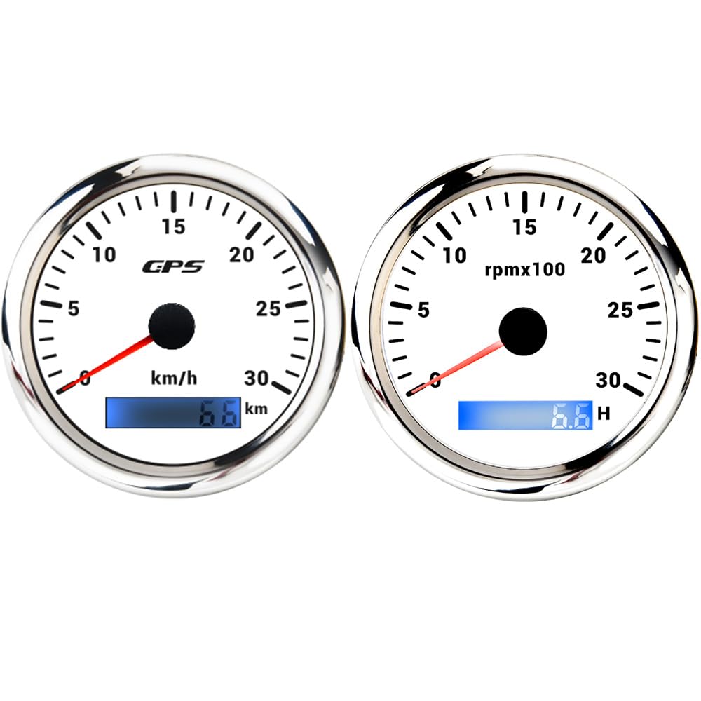 Tachimetro GPS ELING 85mm - Per Auto, Moto E Barca, Impermeabile IP67, 7 Colori Retroilluminazione