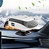 Calentador y enfriador portátil 2 en 1 para automóvil, descongelador rápido de parabrisas de 12 V y desempañador con rotación de 360°, se conecta al encendedor de cigarrillos