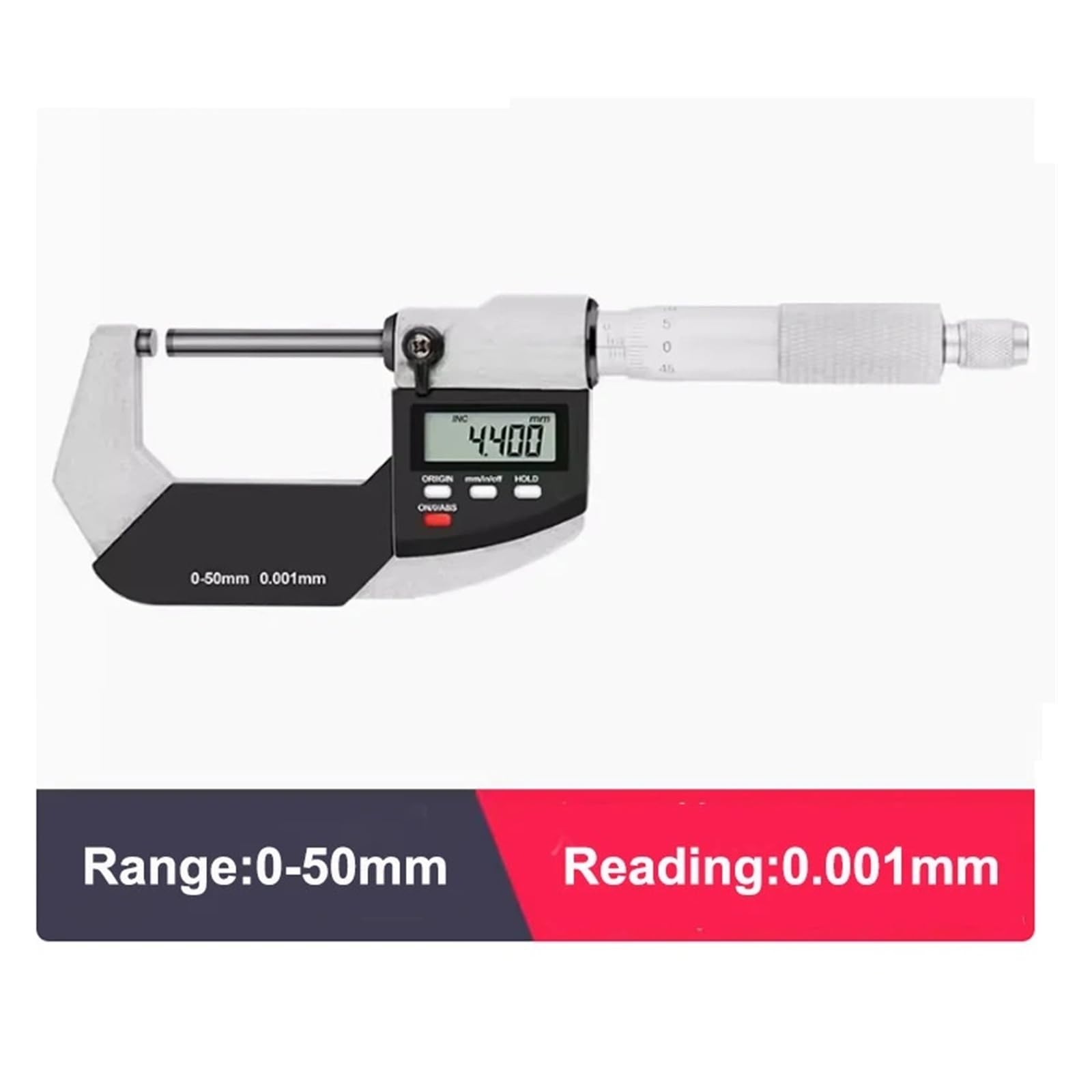 Micrómetro digital digital de 0 a 50 mm con precisión de 0,01 mm, herramientas de medición electrónicas, calibrador, micrómetro de carburo. Mide cualquier cosa