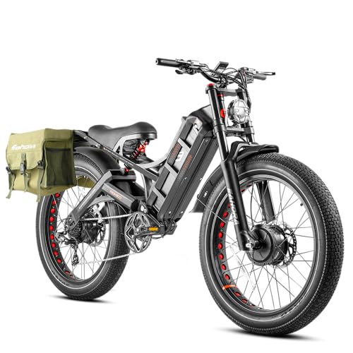 Image of 2026 eAhora Romeo Pro 3 /2 52-46 Mph Electric Bike for Adults, 6000W /4000W /2500W Dual Motor Ebike 60V 80Ah /52V 70Ah Battery 235+Miles Long Range, 26*4.0 inch /20*4.5 inch Fat Tire, Full Suspension, All Terrain