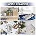 NUOMI Medical Surgical Tray Stainless Steel Instrument Trays Organizer 2 Pack Dental Procedure Tray Tools