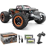 RC Cars 1:16 Scale, HAIBOXING Hobby Remote Control Car, High Speed 36Km/h RC Trucks with 2.4GHz Radio Controller, All Terrain Waterproof Off-Road Vehicle with 2 Batteries for Kids and Adults