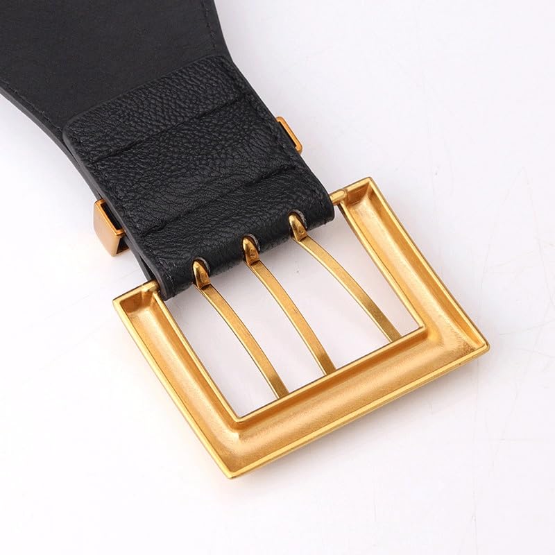 JSEIAJB Women's Elastic Elastic Waistband Dress Coat Decoration Wide Waistband Waistband Women's Belt(White-Dinosaur Doodle4)3