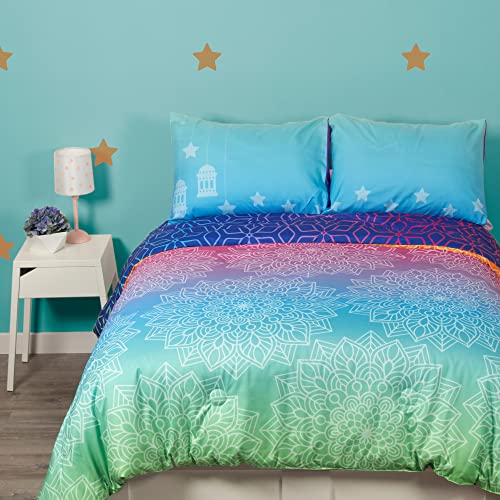 ๐ฅ Crazy Deals ClauVinck Truly Reversible & Ultra Soft Microfiber 8-Piece Room-in-a-Bag Kids' Comforter Bedding Set for Teen Girls & Wall Decals, Mandala - Full & Queen ๐ฅ Crazy Deals ClauVinck Truly Reversible & Ultra Soft Microfiber 8-Piece Room-in-a-Bag Kids' Comforter Bedding Set for Teen Girls & Wall Decals, Mandala - Full & Queen