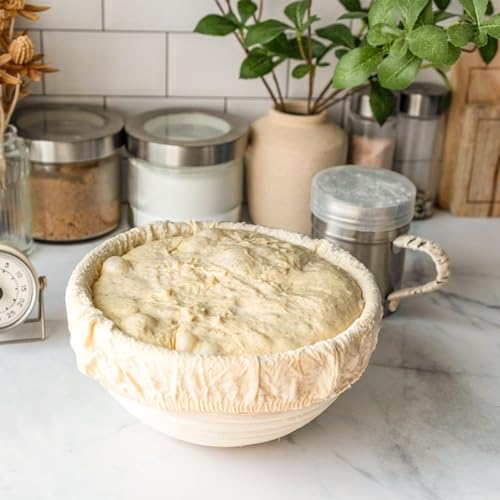Cubiertas de pan para levantar la masa sin resecar la corteza, juego de 5 telas de 25 cm 7