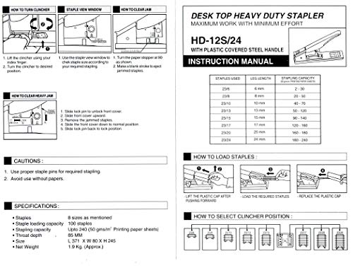 Image of Kangaro Heavy Duty Stapler HD-12S /24