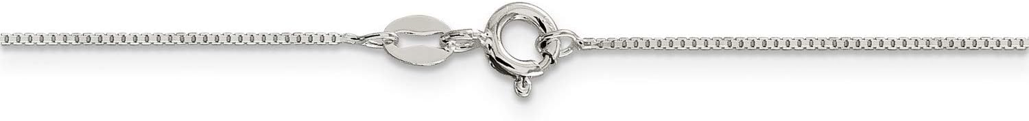 .925 Sterling Silver Octagonal Box Chain Necklace
