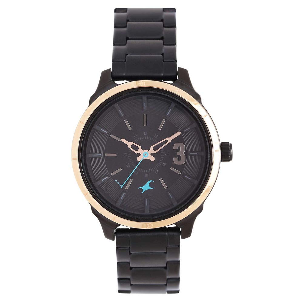 Fastrack Women Stainless Steel All Nighters Analog Black Dial Watch-Nn6187Km01/Np6187Km01, Band Color-Black (B081GZF1DK) Amazon Price History, Amazon Price Tracker