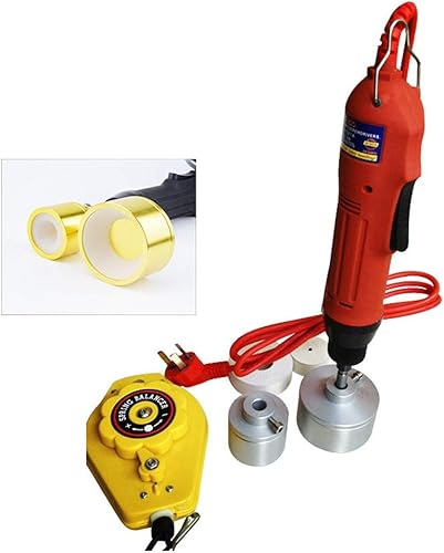 CGOLDENWALL Máquina taponadora de botellas de mano Herramientas de tapado de atornillado eléctrico Máquina de sellado de tapado de botellas Diámetro