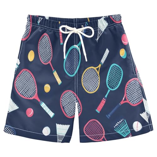 Boys Beach Board Shorts Tennis Badminton Swim Trunk Teen Swimwear 8-16Y Multicolor