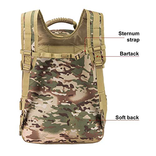 Greencity Laptop Backpacks Tactical Military 3 Day Expandable Bug Out Bag Classic School Case Travel Hiking，Ocp #TOP5