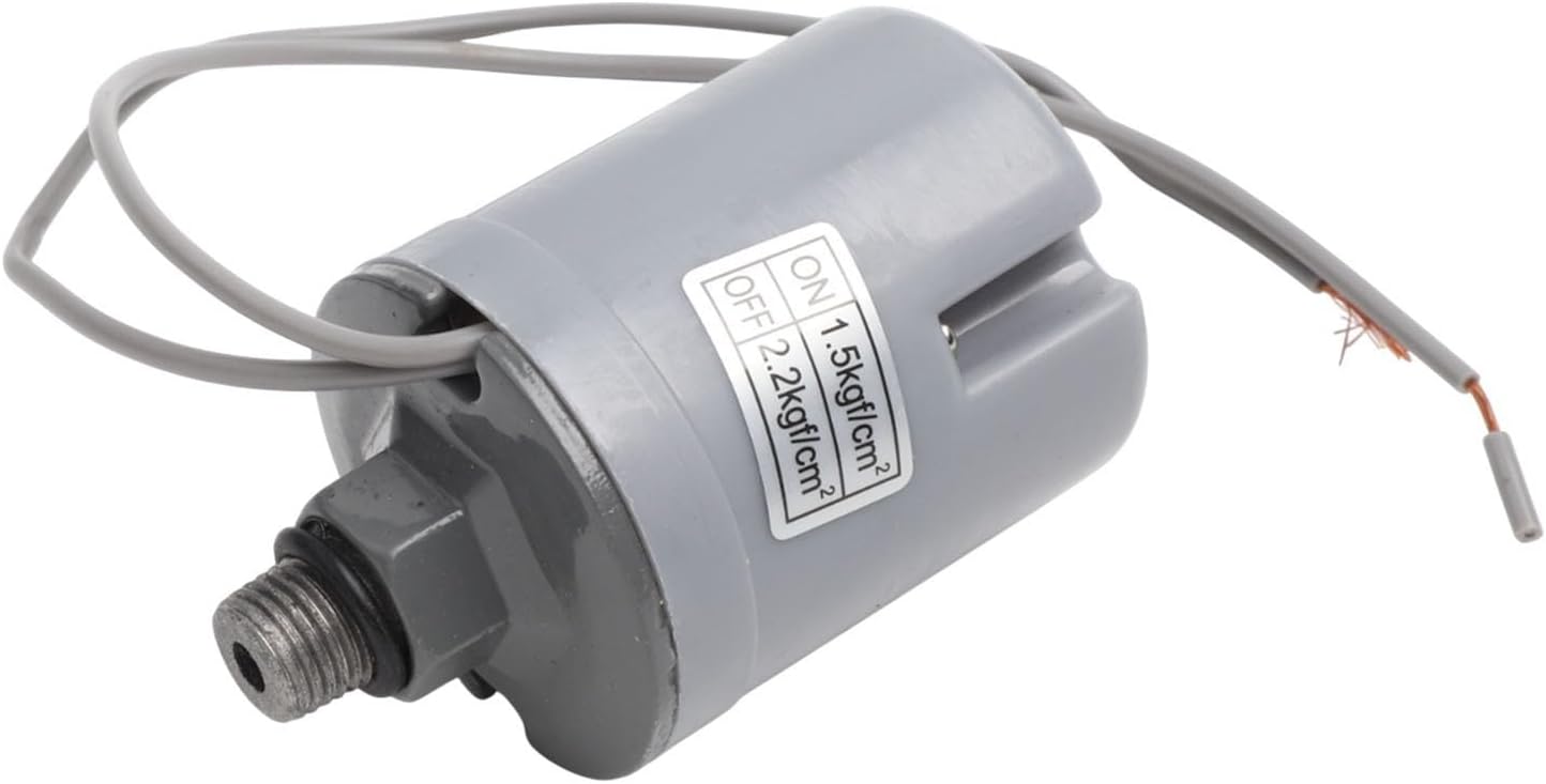 Pressure Switch Controller for Water Pumps Featuring Automatic Pressure Based Operation and Construction Materials (1/4 1.5-2.2kg)