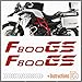 2pcs Adhesivo Compatible con Motocicletas F800 GS BMW Motorrad F 800 (Red)