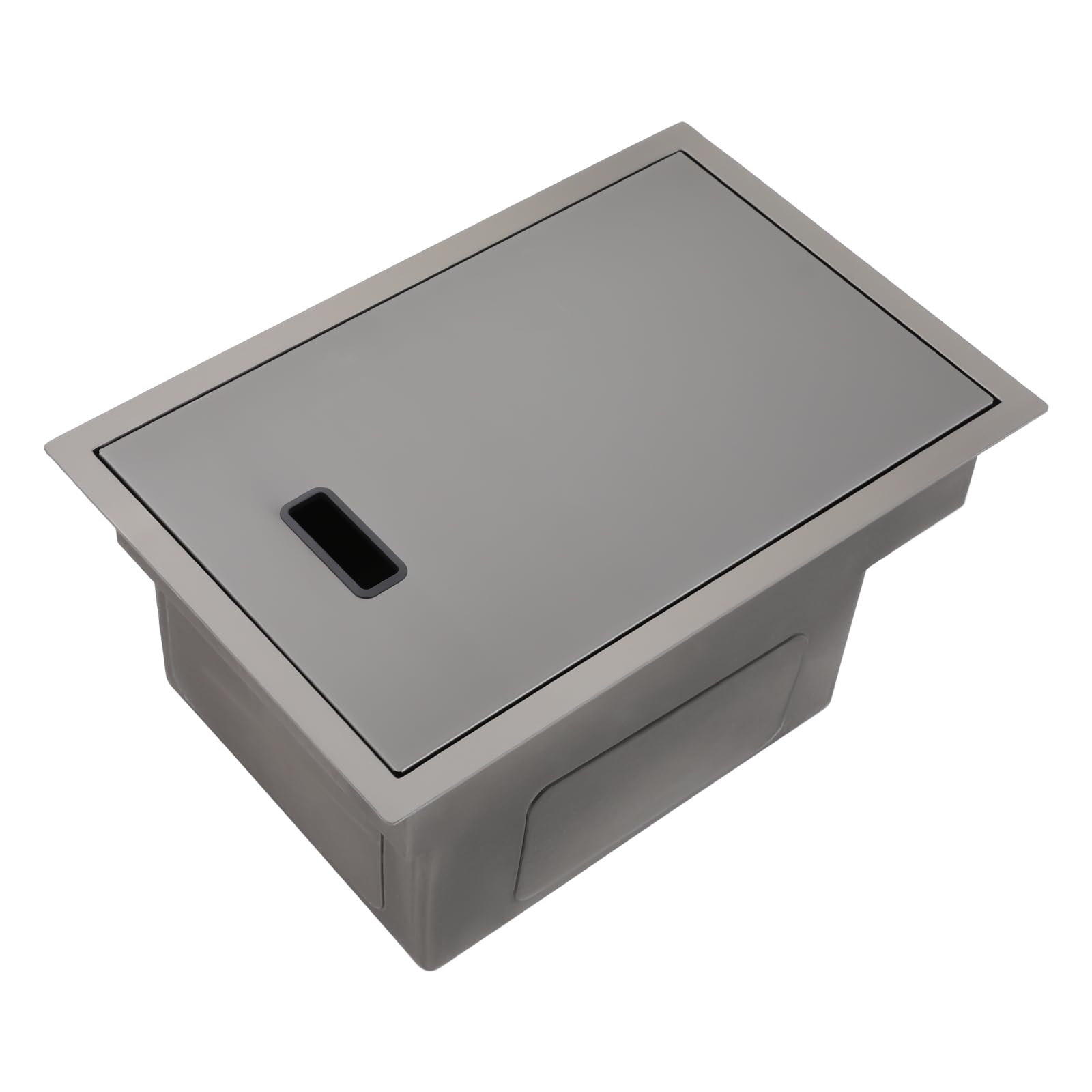Lavello da incasso in acciaio inox, piccolo, 45 x 30 x 23 cm, 1 lavandino, lavello da incasso, lavello in acciaio inox con rubinetto pieghevole e dispenser di sapone, per negozi di dessert, caffè