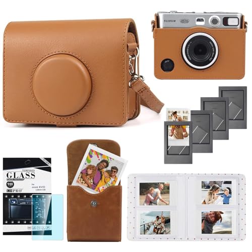Funda CAIYOULE para Fujifilm Instax Mini EVO en cuero PU