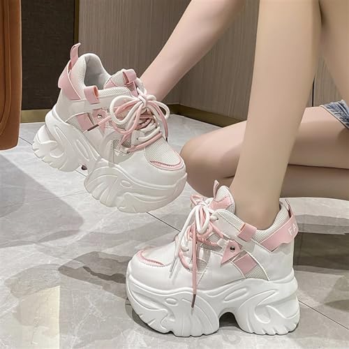 Women Platform Sneakers Ankle Boots Outdoor Casual High Top Sneakers Fashion Student Sneakers Lightweight Walking Women's Shoes3