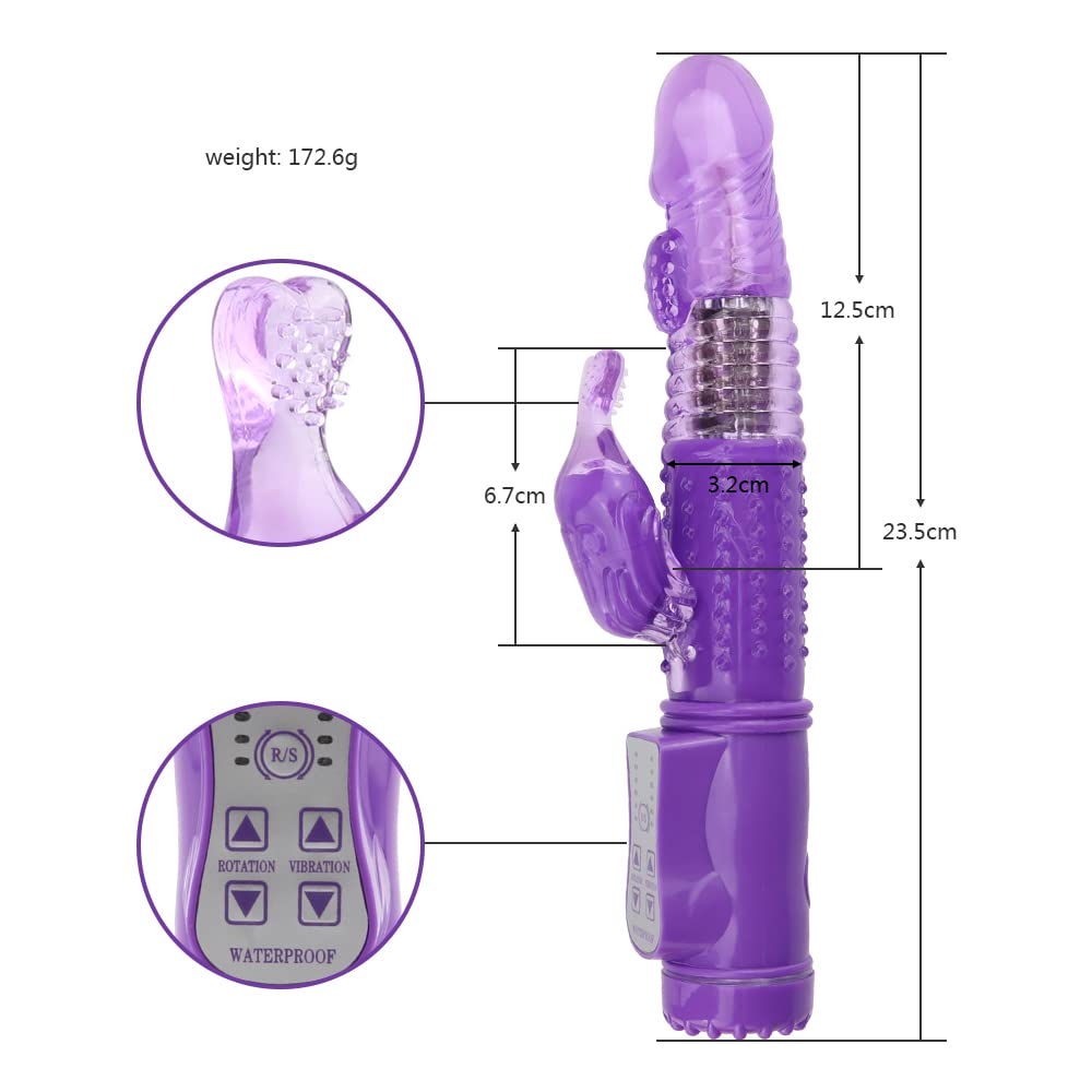 Vibrátǒre di Silicǒne,Vibratǒri Sessuáli per Donna Coppia con Vibraziǒne,Doppio Motore Massaggiatǒre Impermeabile Ricaricabile per Clitorǐde,Puntó g,Anále,Vaginále