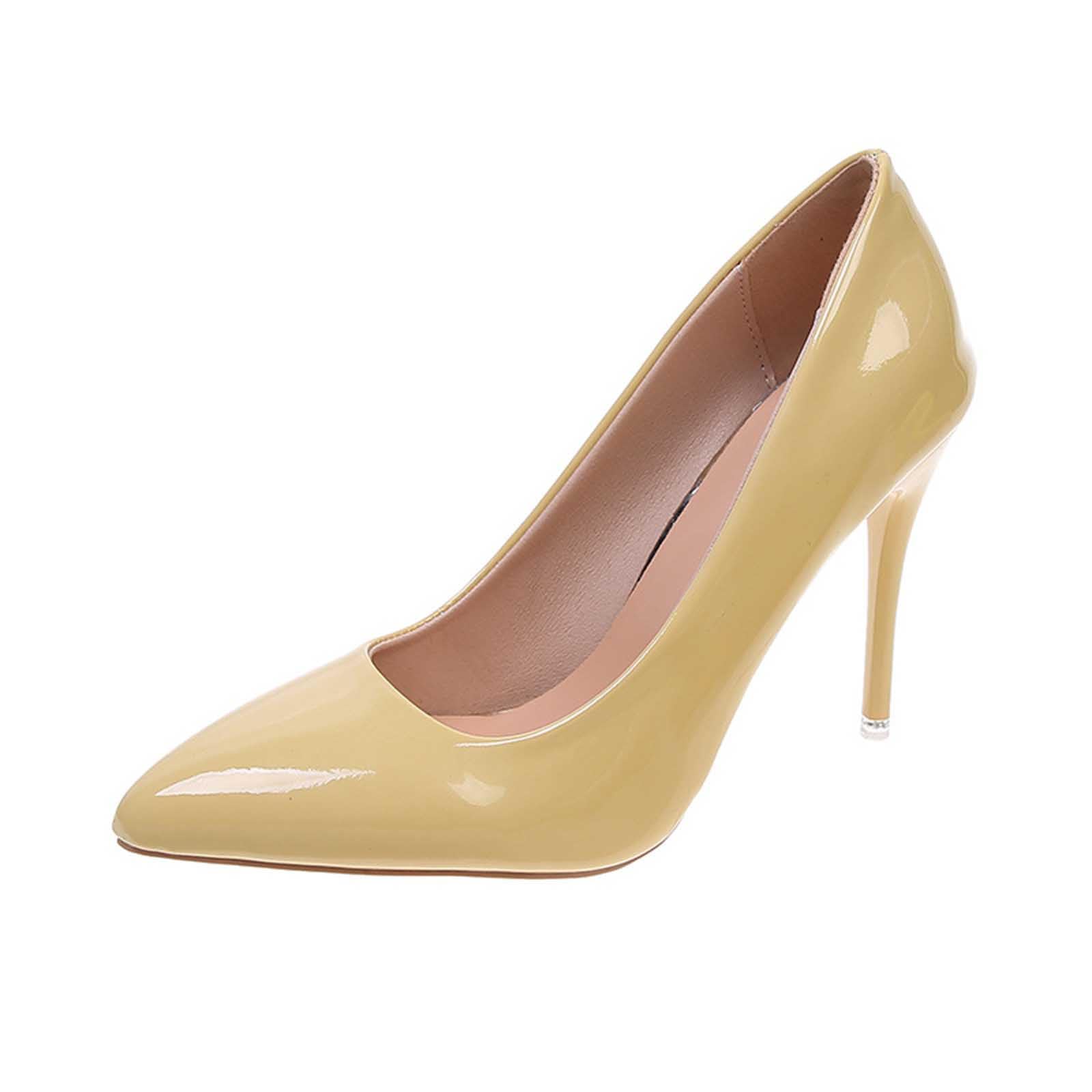 Women's Stiletto High Heel Court Shoes UK Sale, Ladies Pointed Toe Pumps Slip On Party Wedding Bridal Shoes Classic Smart Office Work Shoe Evening Party Court Shoes Heeled Dress Sandals