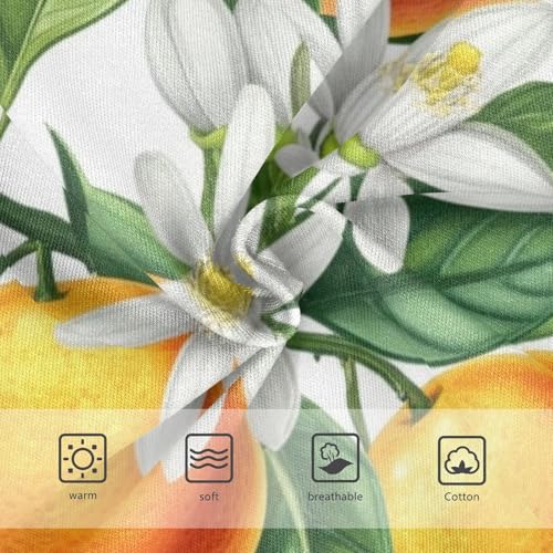 Vibrant Florals Oranges Lime Girls Underwear Toddlers 2t Cotton Panties for Girl Cartoon Undies Kids Briefs3