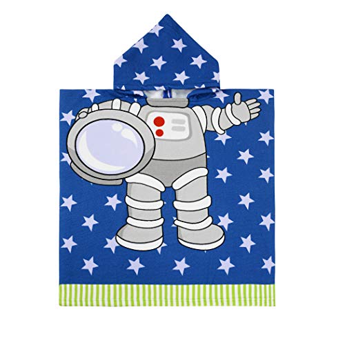 Durio Kids Beach Towel Sand Free Beach Towel Cute Toddler Beach Towel Soft Hooded Beach Towel for Kids Beach Towel Kids D Astronaut One Size