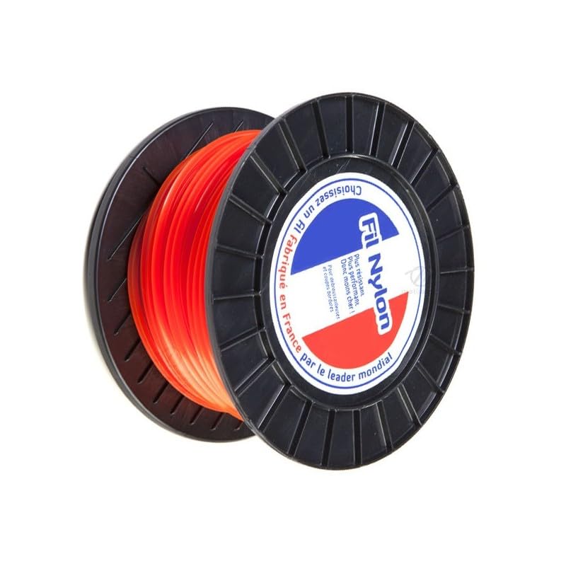 Matijardin - Fil débroussailleuse Carré 2,4 mm x 136 m Fil Nylon