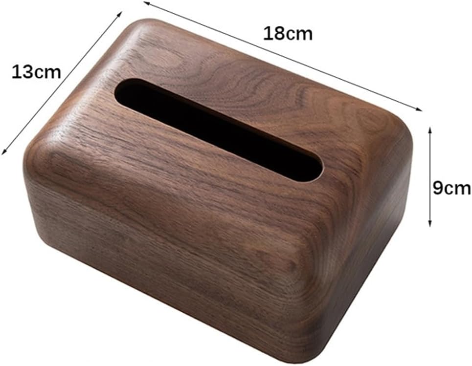 Multifunctional Wood Desktop Household Office Paper Drawer Box Tissue Storage