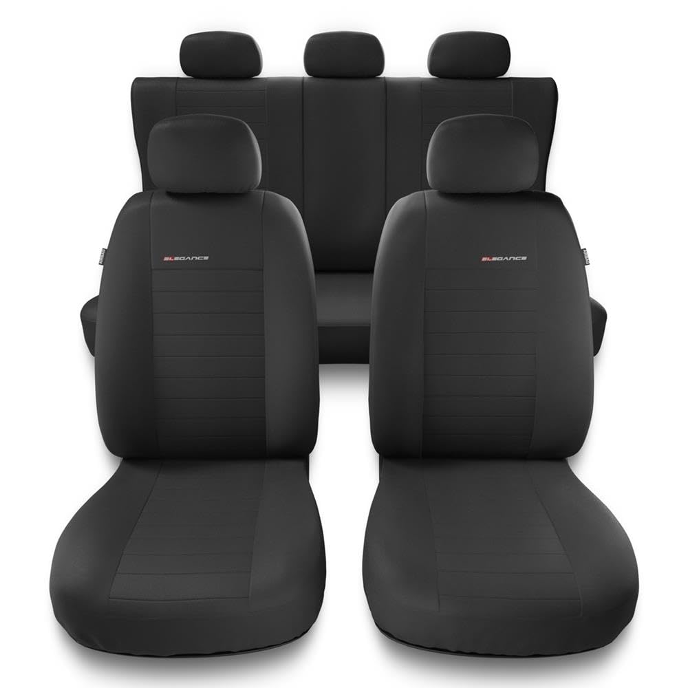 Mossa Housses de siège adaptées pour Dacia Logan I, II, III (2004- ) - Housse Siege Voiture universelles - Couverture Siege - Une-4