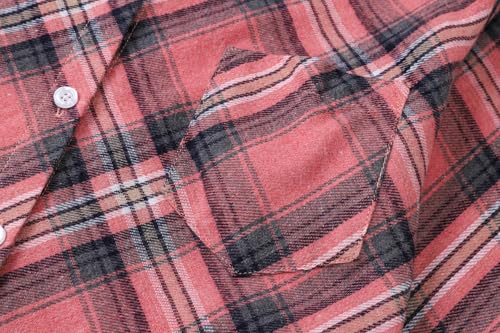 Image of SANGTREE Long Sleeved Flannel Shirt Button Down Plaid Shirts