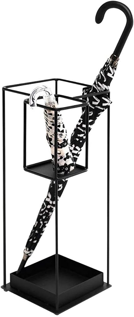 Indoor Umbrella Stand, Rust-Resistant Metal nizer with Drip Tray, Entryway & Hallway Storage Solution for Home & Office, Stylish Water Container, Space-Saving Design