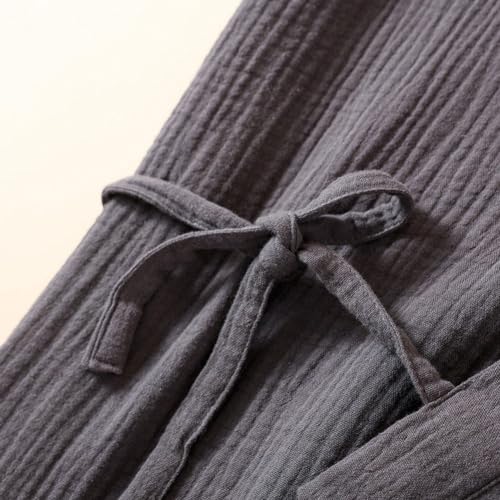 Estilo japonés de algodón premium para batas de baño unisex 5