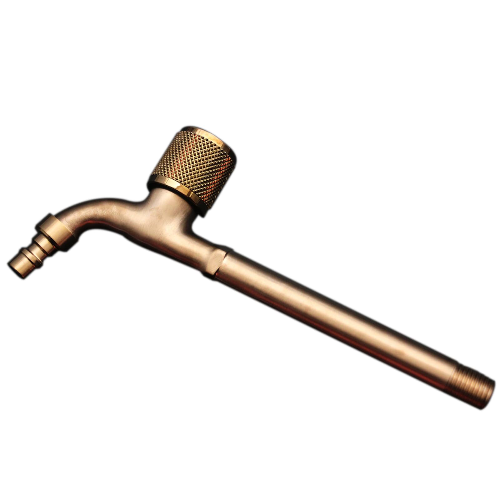 Grifo de exterior G1/2 en acero con monomando para pared de balcón y jardín